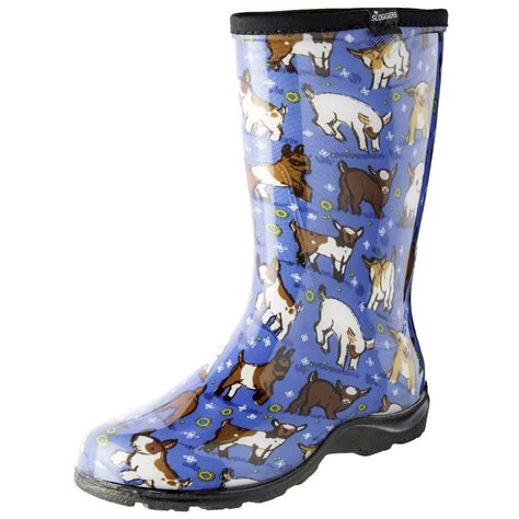 Sloggers Women's Size 9 Goats Sky Blue Garden and Rain Boots-07803034 ...