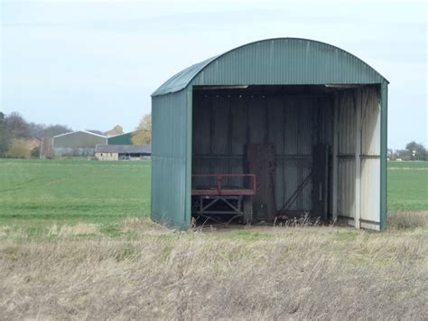 Corrugated metal shed near Hollies Farm © Richard Humphrey :: Geograph Britain and Ireland