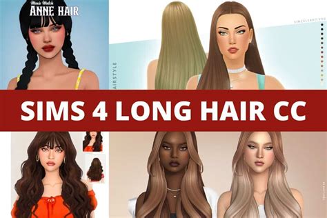 30+ Sims 4 Long Hair CC: Straight, Wavy, Braids & More - We Want Mods