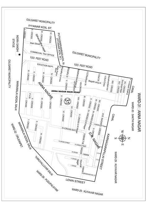 Wards -31. Anna Nagar - Pondicherry Municipality - The Union Territory of Puducherry