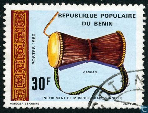 Postage Stamps - Benin [BEN] - Traditional musical instruments Benin, Percussion, Postage Stamps ...