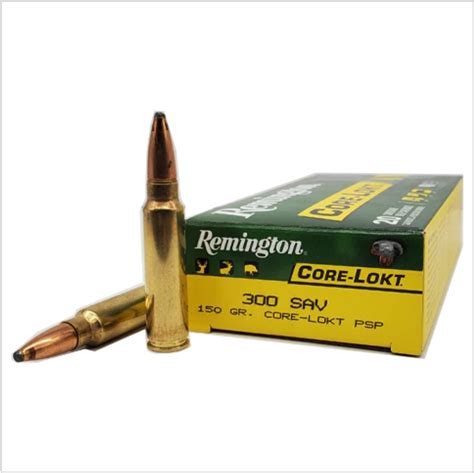 Remington Core-Lokt .300 Savage 150 Grain Core-Lokt Pointed Soft Point ...