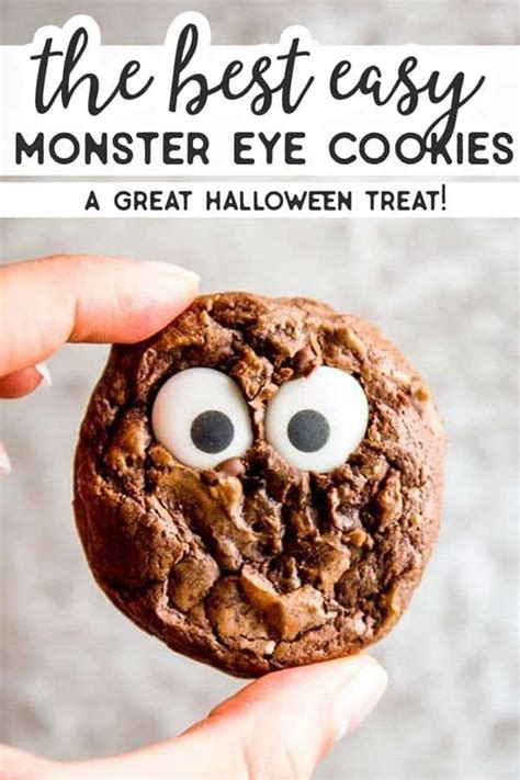 Cute Monster Eye Cookies - An Easy Halloween Treat!