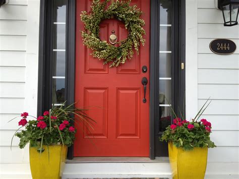 Creating a Charming Entryway with Red Front Doors