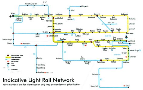 Tyne And Wear Metro Map | Map Of The World