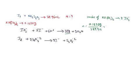 SOLVED: A 0.140 sample of Na2S2O3 was determined by a coulometric titration with iodine. A ...