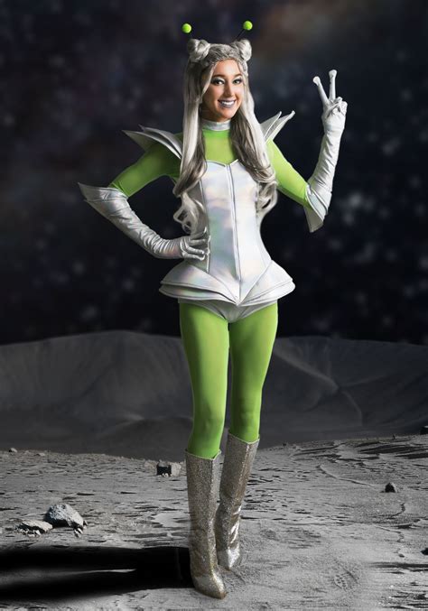 Galactic Alien Babe Costume for Women