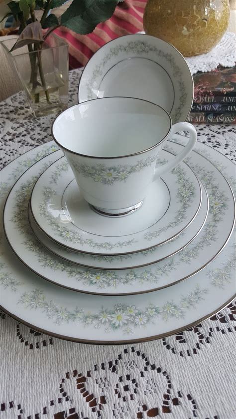 Noritake Donegal 6 Piece Place Setting China Set with White | Etsy ...