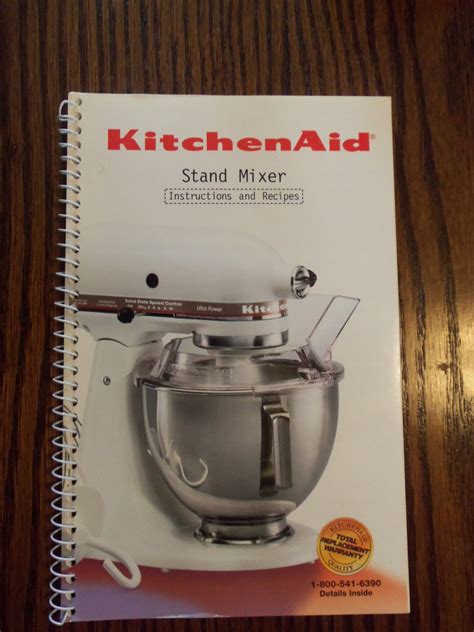 KitchenAid Kitchen Aid Stand Mixer Instructions and Recipes Book locationO4