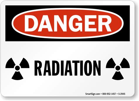 Danger Radiation Sign, SKU: S-2945