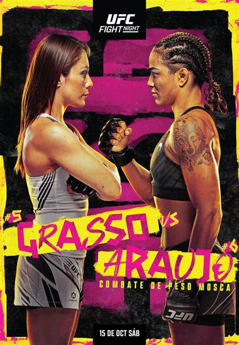 UFC Vegas 62 Card – All Fights & Details for 'Grasso vs. Araujo'