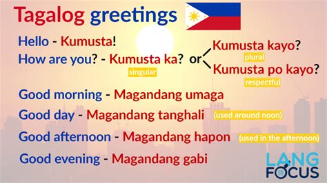 25 basic tagalog phrases and greetings – Artofit