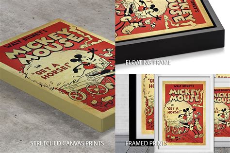 Buy a Movie Poster Print for Mickey Get a Horse | Blue Horizon Prints AU