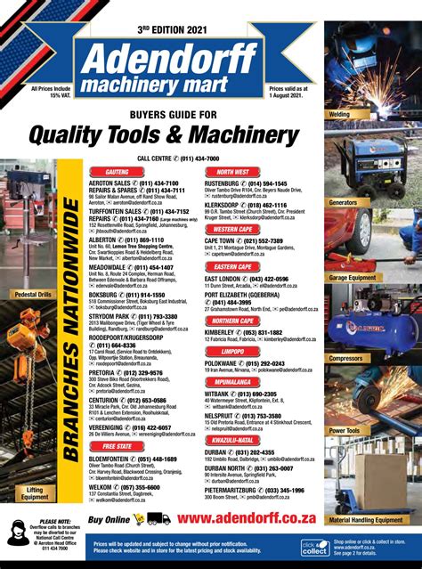 Adendorff Machinery Mart Current catalogue 2021/07/06 - 2021/07/31