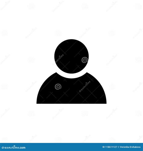 Person Icon in Flat Style. Man Symbol Stock Vector - Illustration of partner, isolated: 118611127