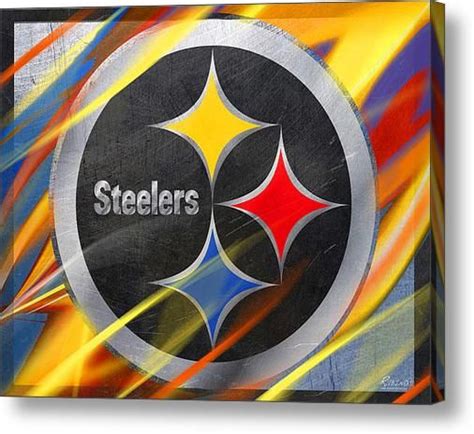 Pittsburgh Steelers Football Canvas Print / Canvas Art by Tony Rubino ...