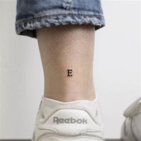 Letter e tattoo - Tattoogrid.net