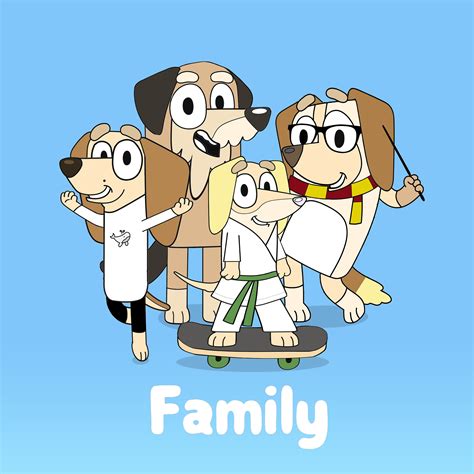 Bluey Family Cartoon