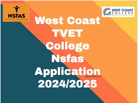 West Coast TVET College Nsfas Application 2024/2025