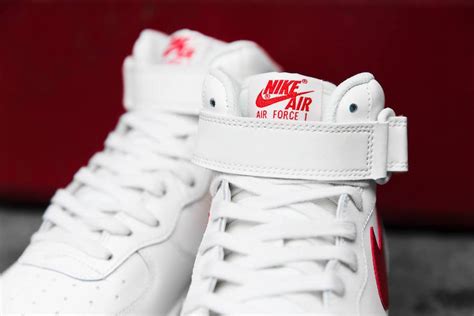 Nike Air Force 1 Mid 07 Sail University Red - Sneaker Bar Detroit