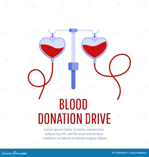 Blood Donation Drive Design Poster Stock Illustration - Illustration of ...