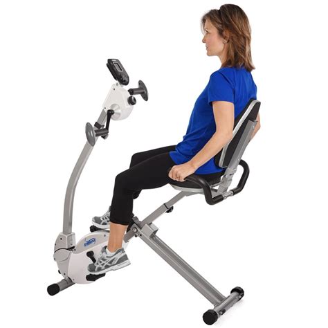 Stamina Recumbent Exercise Bike with Arm Cycle : total body bike