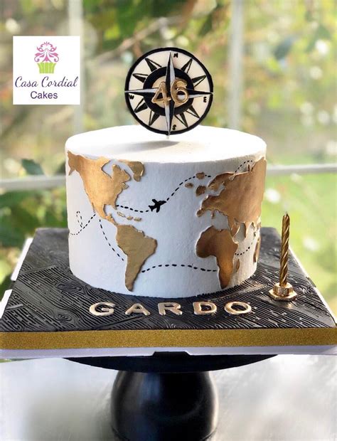 Around the World Cake | Bolo de viagem, Bolos de aniversário, Bolos de aniversário criativos