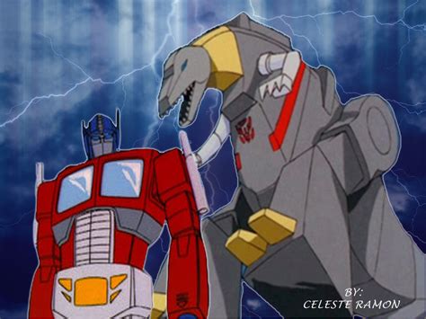 Optimus Prime and Grimlock: G1 by celtakerthebest on DeviantArt