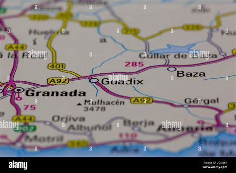 Guadix map hi-res stock photography and images - Alamy