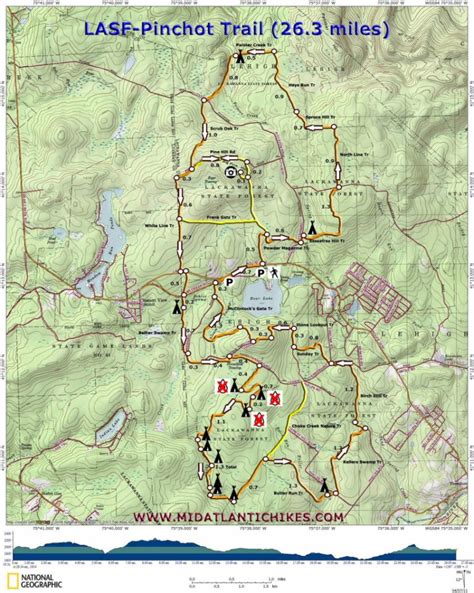 Pinchot Trail - Printable Hiking Maps | Printable Maps