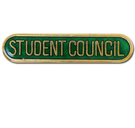 Student Council Rounded Edge Bar Badge