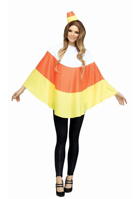 Candy Corn Poncho Women's