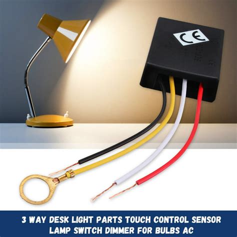 3 Way LO-ME-HI-OFF Table Desk Light Switch Touch Control Sensor Dimmer ...