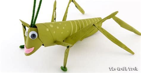 Make a cute grasshopper using recyclables. This is a fun nature ...