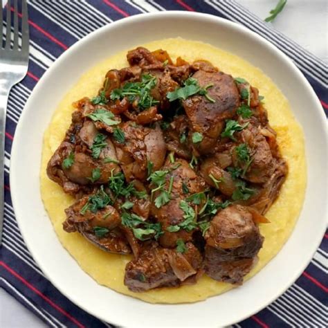 Chicken Liver and Onions with Polenta - My Gorgeous Recipes