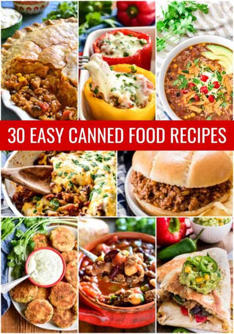 30 Easy Canned Food Recipes – Lemon Tree Dwelling