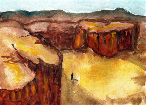 Amy Boucher Pye » Watercolor Wednesday: Jesus in the desert