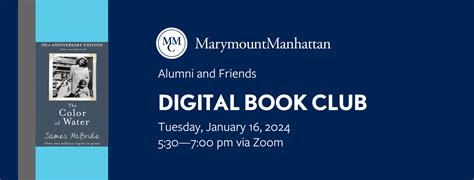 Alumni and Friends Book Club • Alumni • Marymount Manhattan College