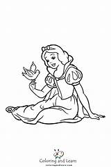 Snow White Coloring Pages FREE 2025  And Learn sketch template