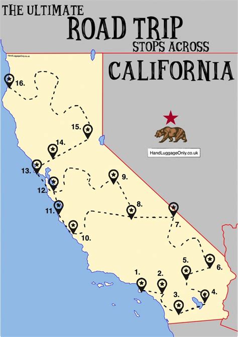 California Roadside Attractions Map - Printable Maps