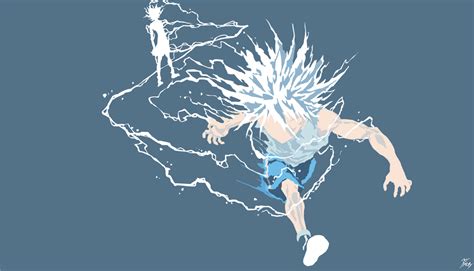 Killua godspeed - HunterxHunter (Flat background) by diizay on DeviantArt