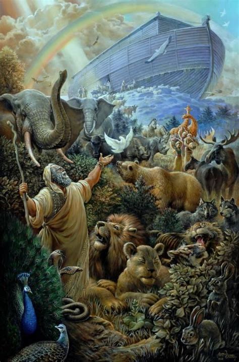 Noah's Ark | Biblical art, Bible art, Bible pictures