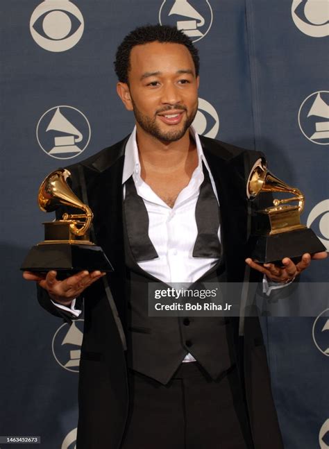 Winner John Legend at the 49th annual Grammy Awards, September 11,... Nyhetsfoto - Getty Images