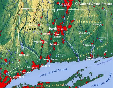 Map Of Connecticut Cities - World Maps