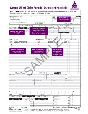 How To Complete A Ub 04 Claim Form Proenddesign - Bank2home.com