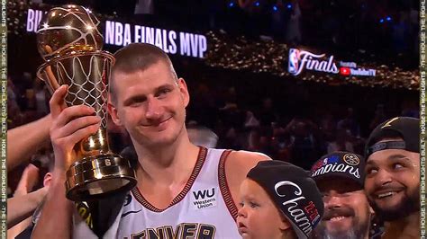 Nikola Jokic Wins 2023 NBA Finals MVP Award 🏆 - YouTube