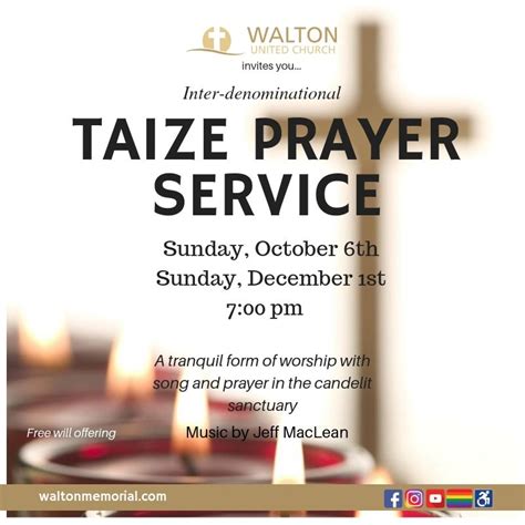 Interfaith Taize Prayer - Walton United Church