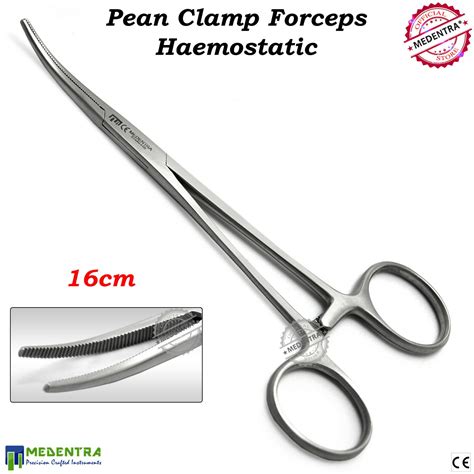 Pean Forceps Curved 16 cm Surgical Tweezers Hemostat Pliers Haemostatic ...