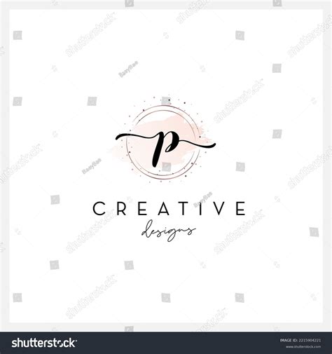 Handwriting Letter P Logo Signature Letter Stock Vector (Royalty Free ...