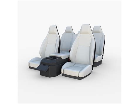 Tesla Cybertruck Seats White - Blender Market